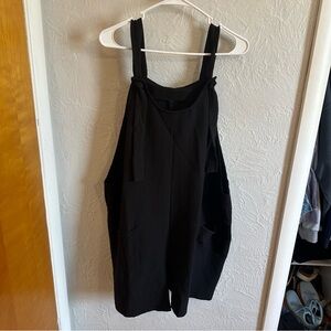 Black overall romper